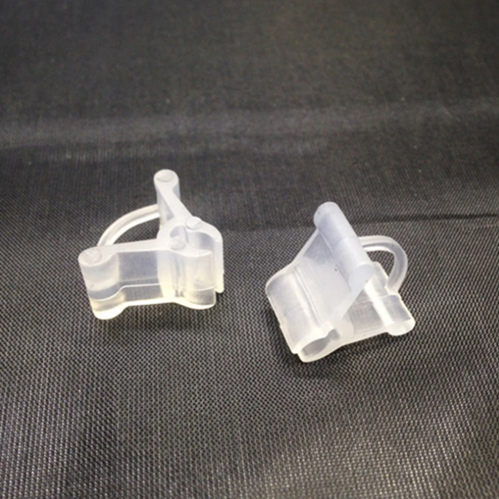 100 шт./упак. мини прозрачный Пластик зажимы для трансплантата подвязки томатов