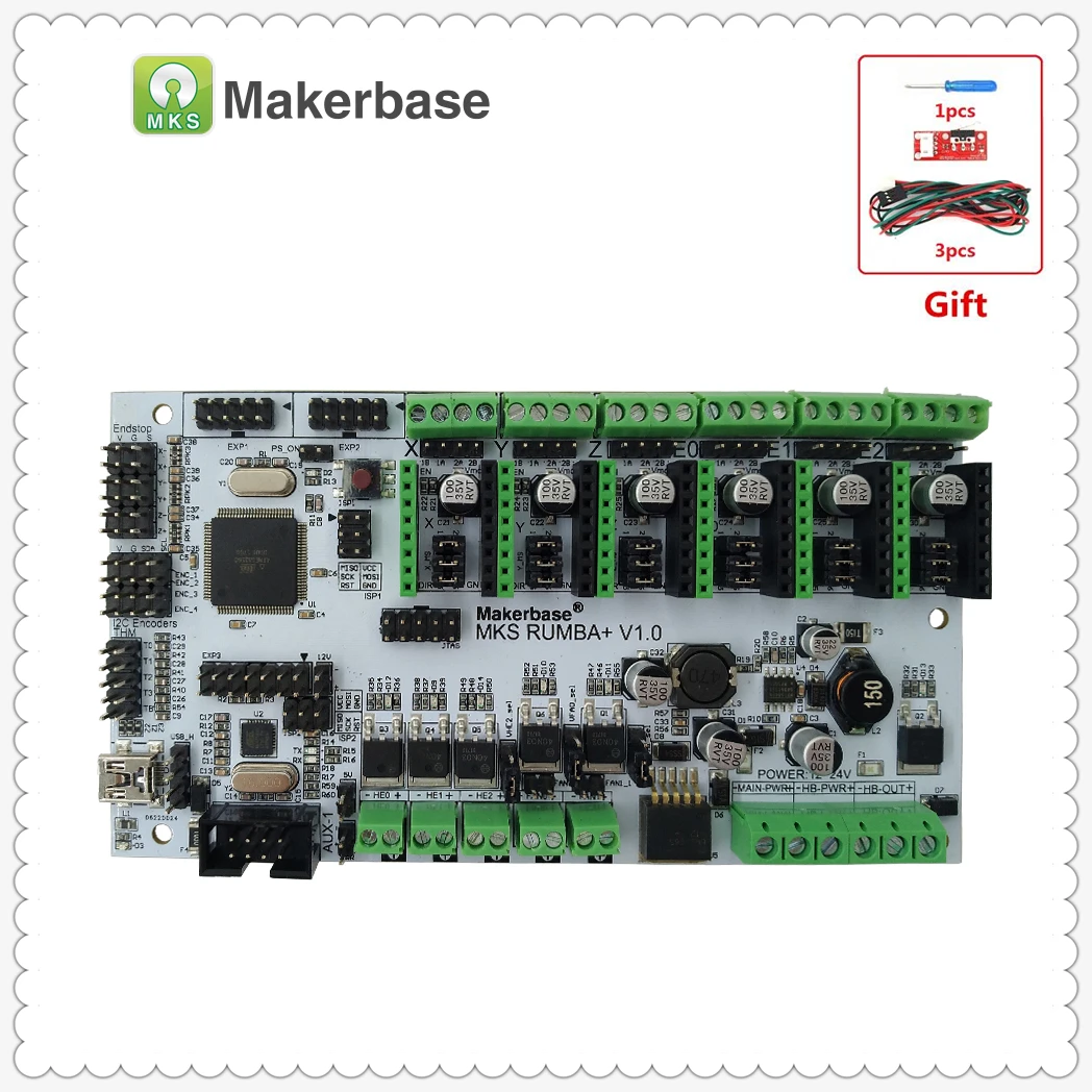 MKS Rumba Plus панель управления плата Интегрированная Rumbaplus материнская mega 2560 R3