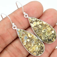 bohemia ethnic gemstone statement dangle earrings for women wedding party jewelry water drop hook earring charms accessories