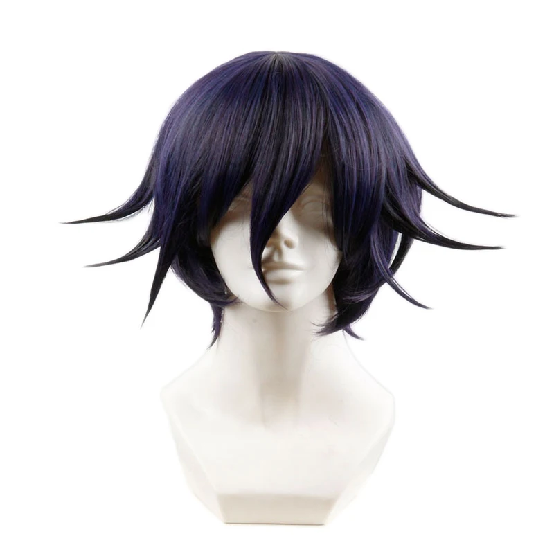 

Anime Danganronpa V3 Killing Harmony Ouma Kokichi Short Wig Cosplay Costume Dangan Ronpa Heat Resistant Synthetic Hair Men Wigs