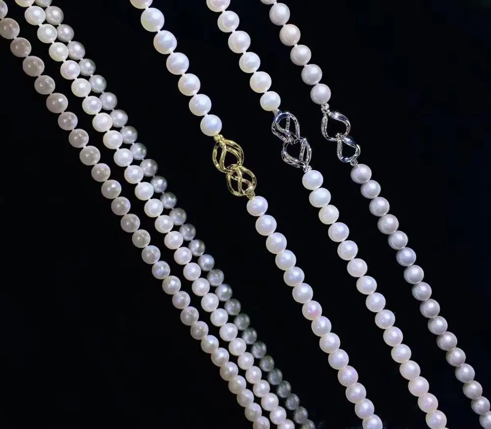 

Long simple natural pearl necklace female elegant luxury party high jewelry birthday gift necklace