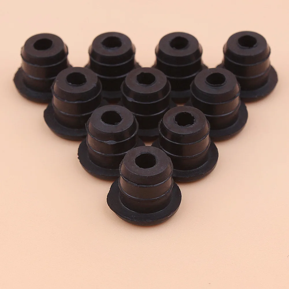 

10pcs/lot Protecting Bush Rubber Protector Kit For Chinese Chainsaw 2500 25cc Zenoah Komatsu G2500 Small Gasoline Saws Spares