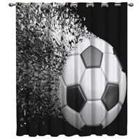 soccer curtains balls football design 3d window curtains for living room bedroom kitchen cortinas para sala de estar polyester