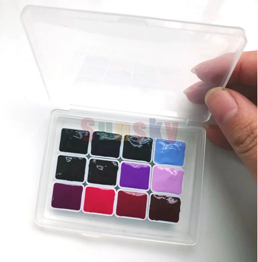 Япония Holbein фиолетовая серия водяной краситель пигмент 12 цветов воды Sub-Pack диск 0 5