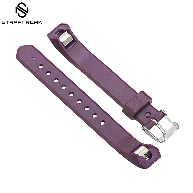 dark purple Мягкие силиконовые ремешки для Fitbit Alta HR, ремешок для наручных часов, Сменные аксессуары, регулируемый ремешок для часов - Цвет ремешка: dark purple