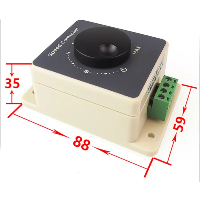 PWM 12V-48V 20A DC Motor Adjustable Speed Controller Regulator Switch MJJ88