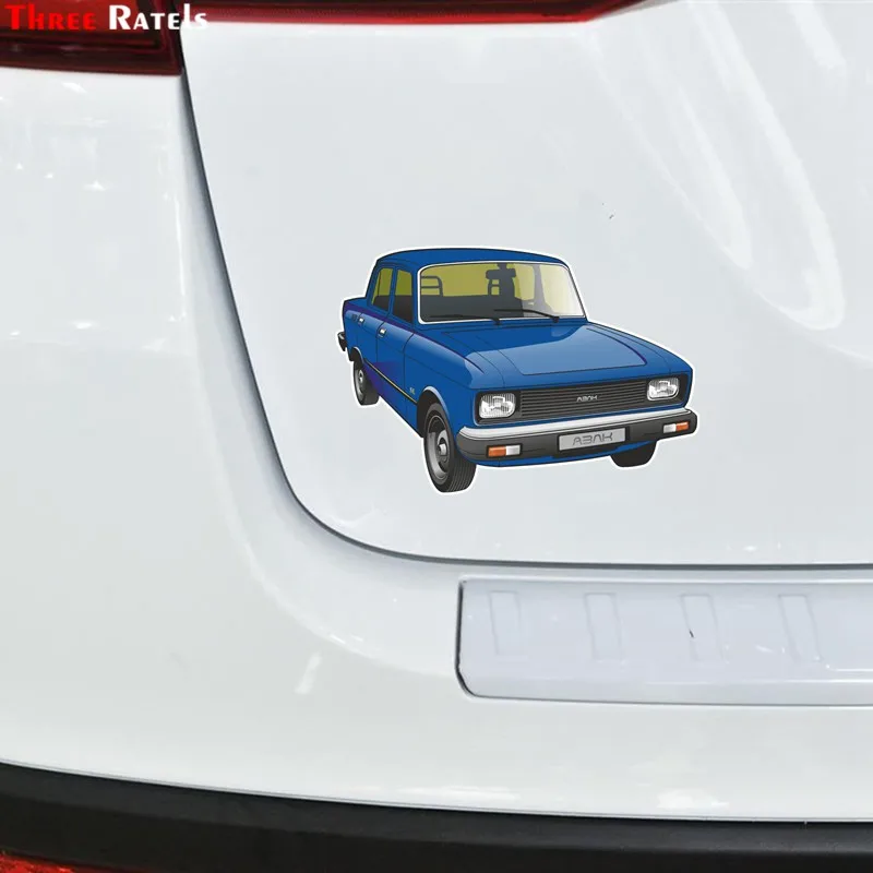 Three Ratels TRL616# 15x10см АЗЛК Москвич 2140 полноцветные наклейки на авто наклейки на машину наклейка для автомобиля автонаклейк