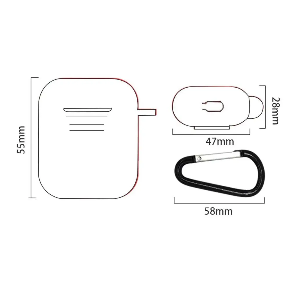 Мягкий силиконовый чехол с защитой от потери карабина противоударный