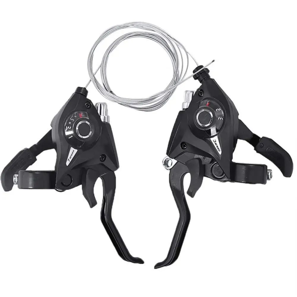

80% Hot Sale 1 Pair Aluminium Alloy 7/21 Speed MTB Bicycle Left Right Shifter Brake Lever Bicycle Derailleur