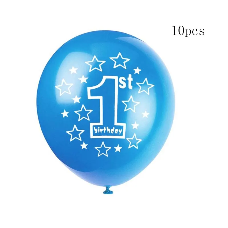 Синие латексные воздушные шары Twins Baby Shower для мальчиков и девочек 1 год украшение