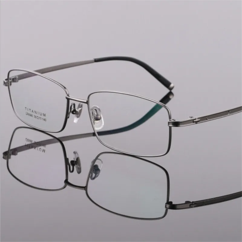 

High Quality Men Glasses Frames Pure Titanium Full Prescription Eyeglasses Optical Titanium Alloy Men Glasses