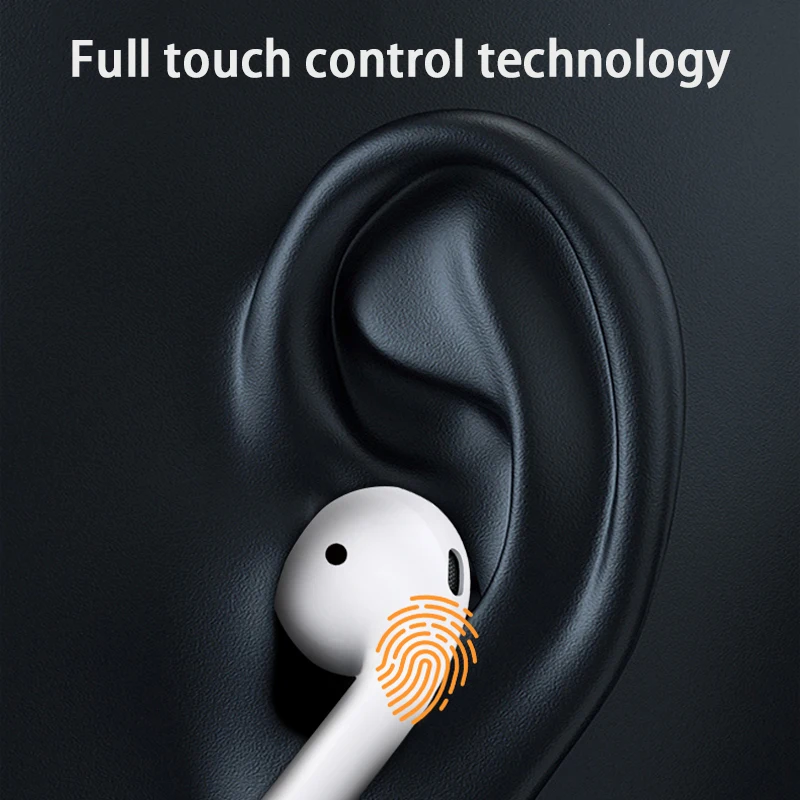 

True Wireless Headphones LCD Design Replaceable Picture Auto Match Connection Bluetooth Earphones HiFi Sound Quality Smart Touch