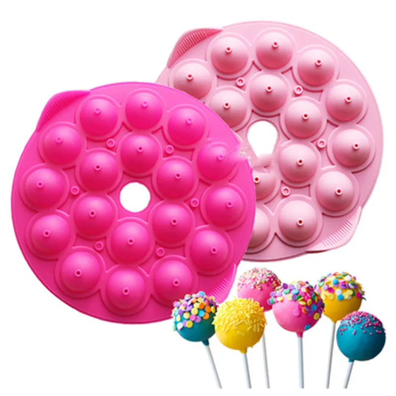 Силиконовая форма для леденцов шоколадного торта в форме шара кости печенья