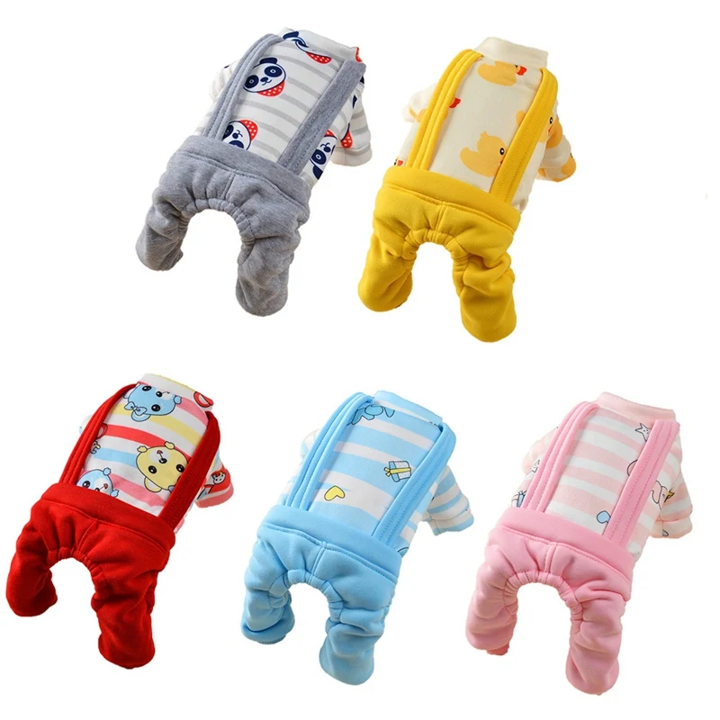 Пижама из полиэстера и хлопка с мультяшным принтом 4 леггинсы милый комбинезон