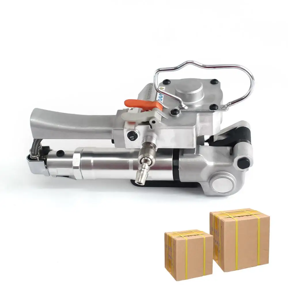 

Handheld Pneumatic Strapping Machine A19 PP PET Plastic Strapping Tool for Package Box Baler
