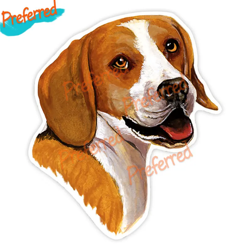 

High Quality Beagle Dog Decal Motocross Racing Laptop Helmet Trunk Wall Vinyl Car Sticker Die Cutting Waterproof PVC