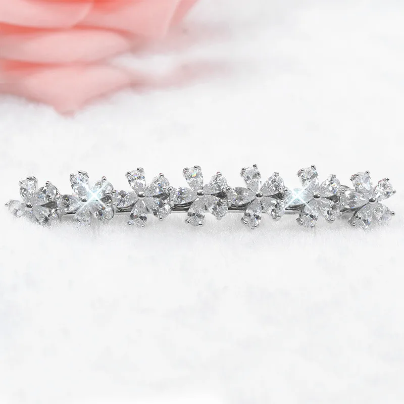 

Very Beautiful Made Luxury AAA Level CZ Trendy Hair Clips for Women Nice Flower Bride Marriage Hair Accessories F00005