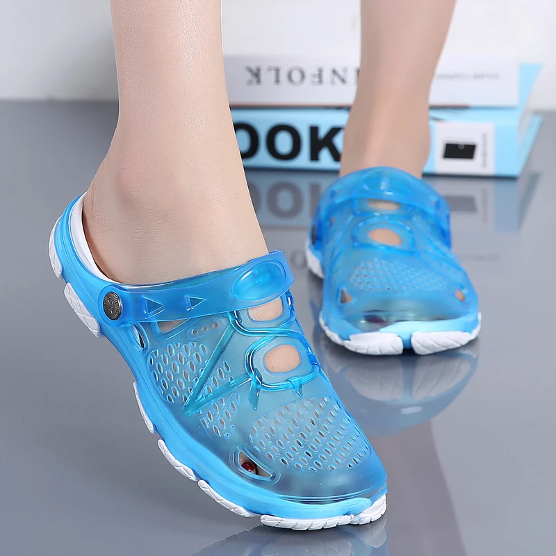 Женские Классические сандалии без шнуровки летние пляжные шлепанцы для сада