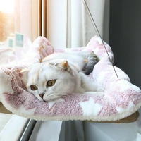 hanging cat bed pet cat hammock aerial cats bed house kitten climbing frame sunny window seat nest bearing 20kg pet accessories