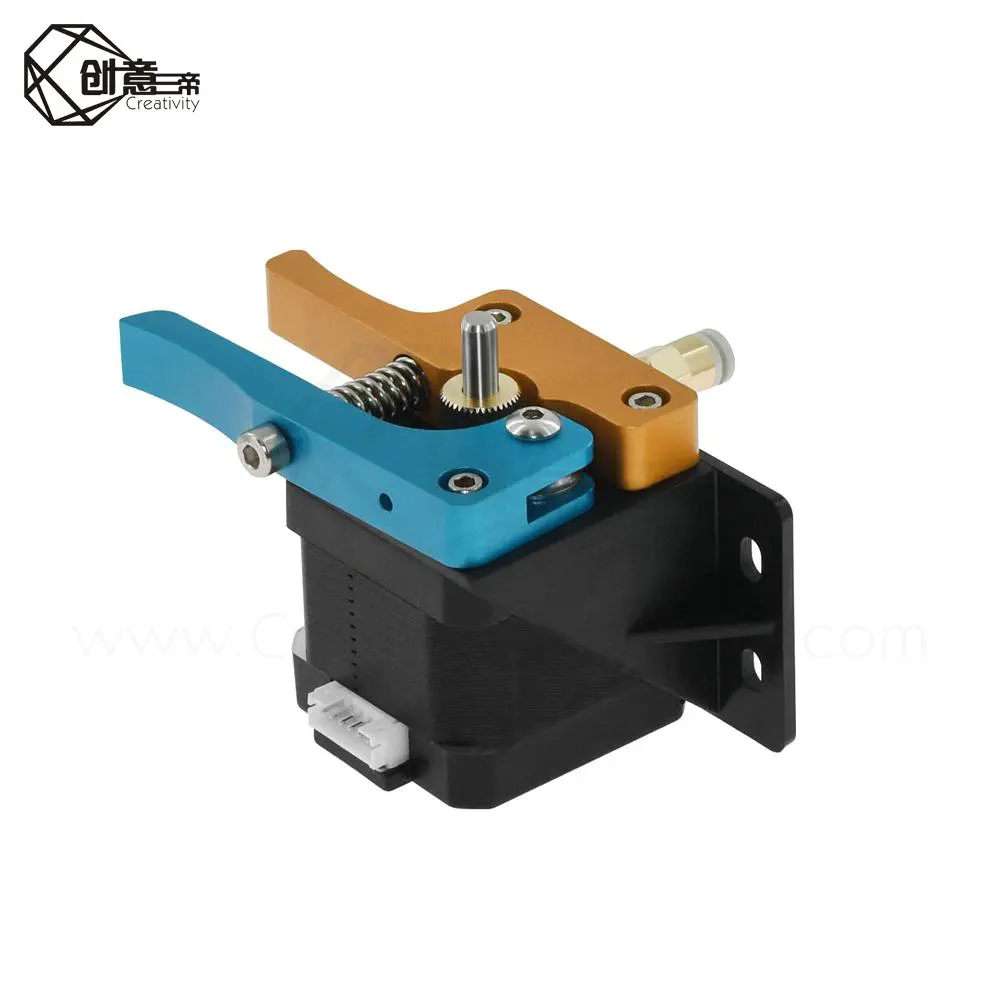 Прямой экструдер Glod Blue MK8 Bowden полностью металлический алюминиевый с