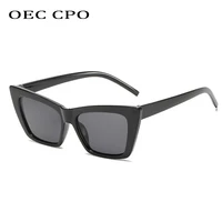 oec cpo fashion small black shades ladies cat eye sunglasses 2021 brand designer vintage sun glasses female eyeglasses uv400