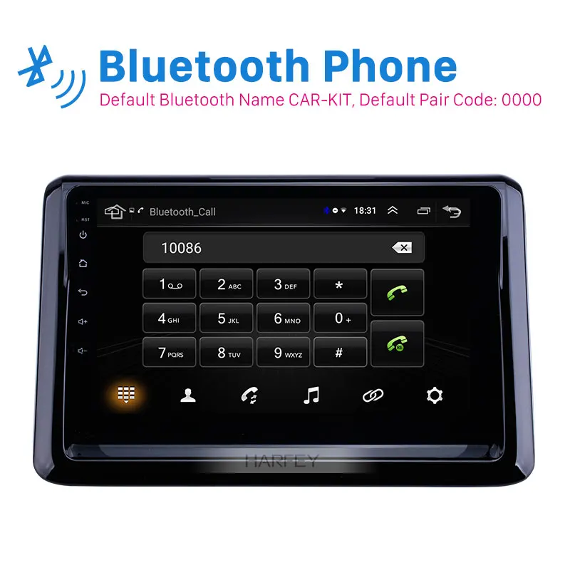 Harfey Android 9,1 автомобильный мультимедийный плеер " Navi для Toyota Noah wifi HD сенсорный gps радио Поддержка DVR Carplay DAB