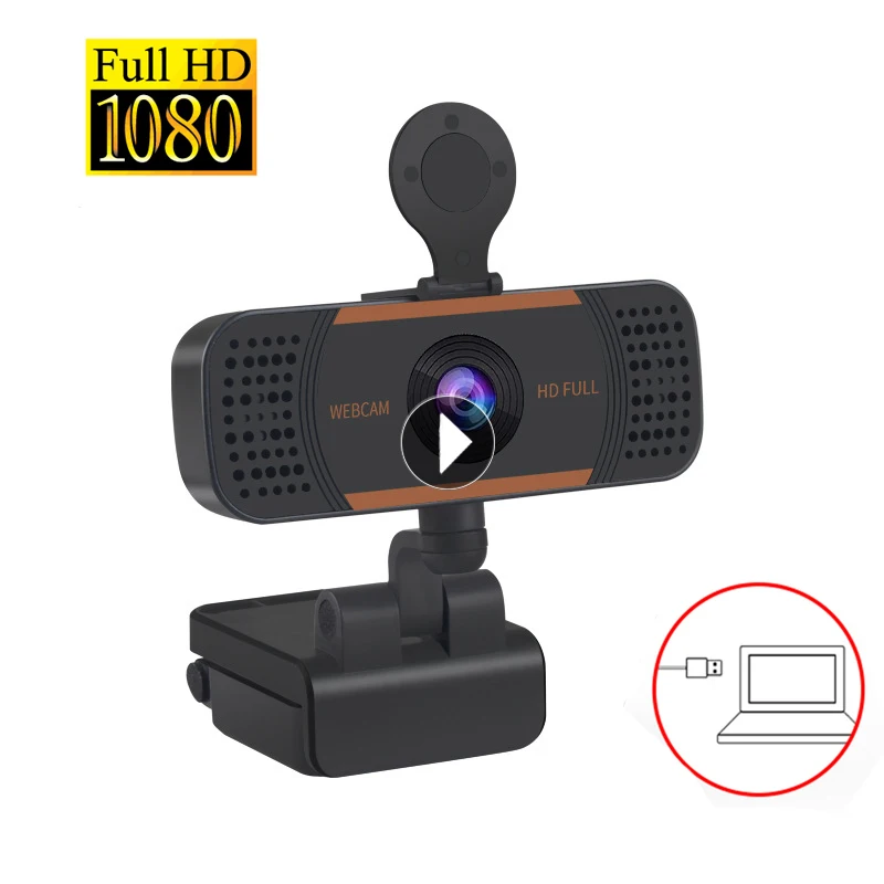 

Веб-камера с автофокусом, Full HD, 1080P, с микрофоном