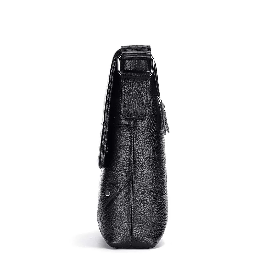 GZCZ Casual Men`s Shoulder Bag 100% Genuine Leather Men Menssenger Vintage Crossbody Cow |