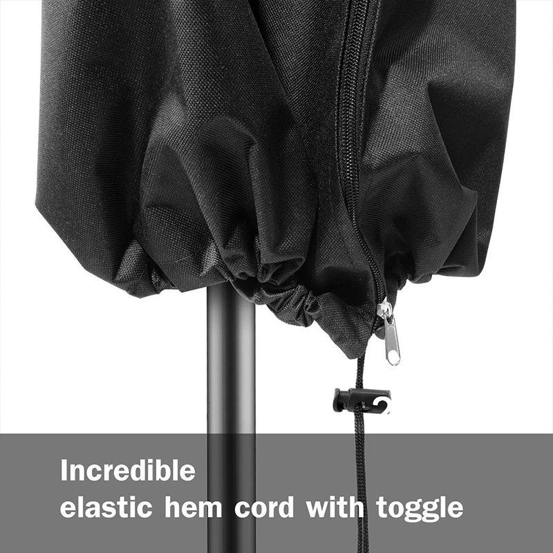 

S/M/L Patio Umbrella Cover Waterproof Parasol Cover with Zipper Anti Dust Wind and Rain for Cantilever Umbrellas