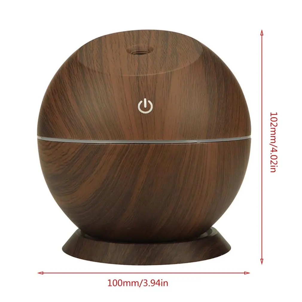 

2020 Creative Air Purifier Ultrasonic Aroma Diffuser Air Humidifier Wood Grain Colorful Light Essential Oil Purifier for Home