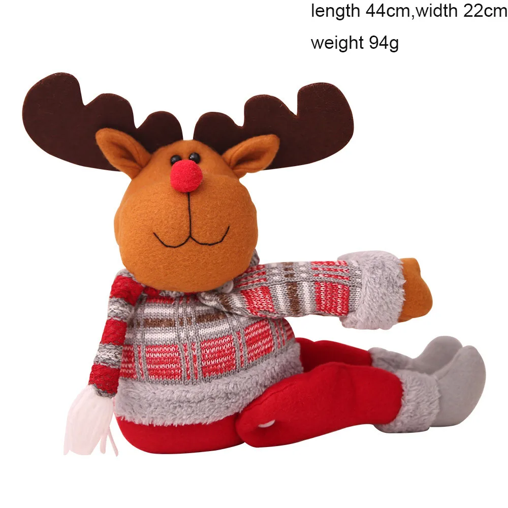

Exquisite Christmas Cartoon Doll Curtain Buckle Christmas Ornaments Santa Claus Elk Snowman Christmas Decorations For Home