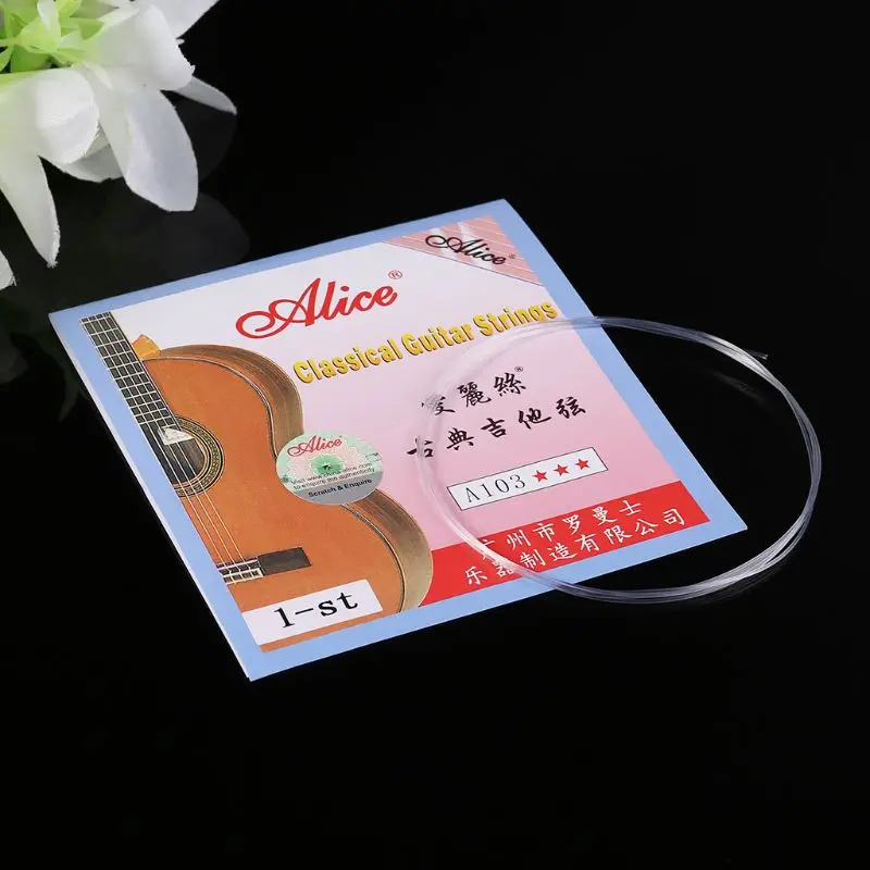 

2021 Top Alice A103 Nylon String 1-st E 028 / 2-nd B 032 High Tension For Classical Guitar