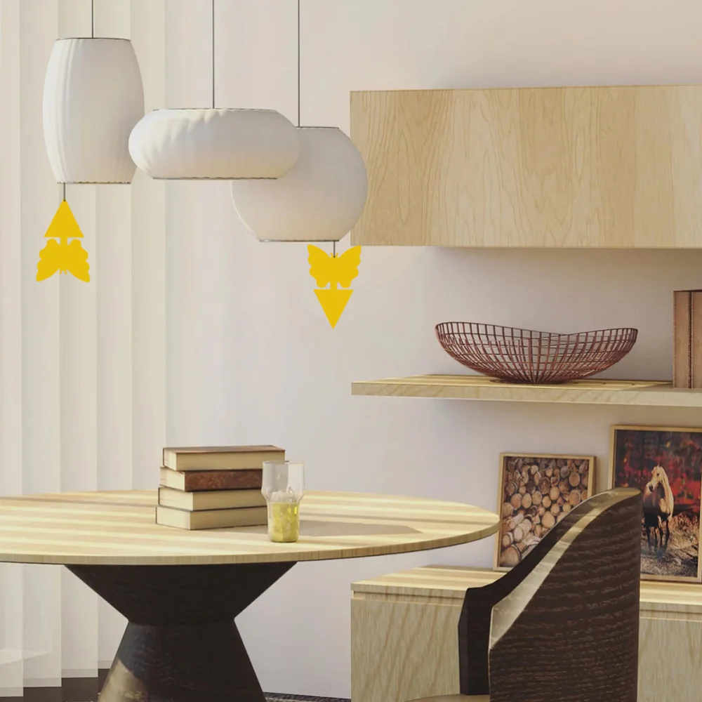 

50Pcs Garden Insect Sticky Board Sticky Fly Trap Dual-Sided Sticky Traps