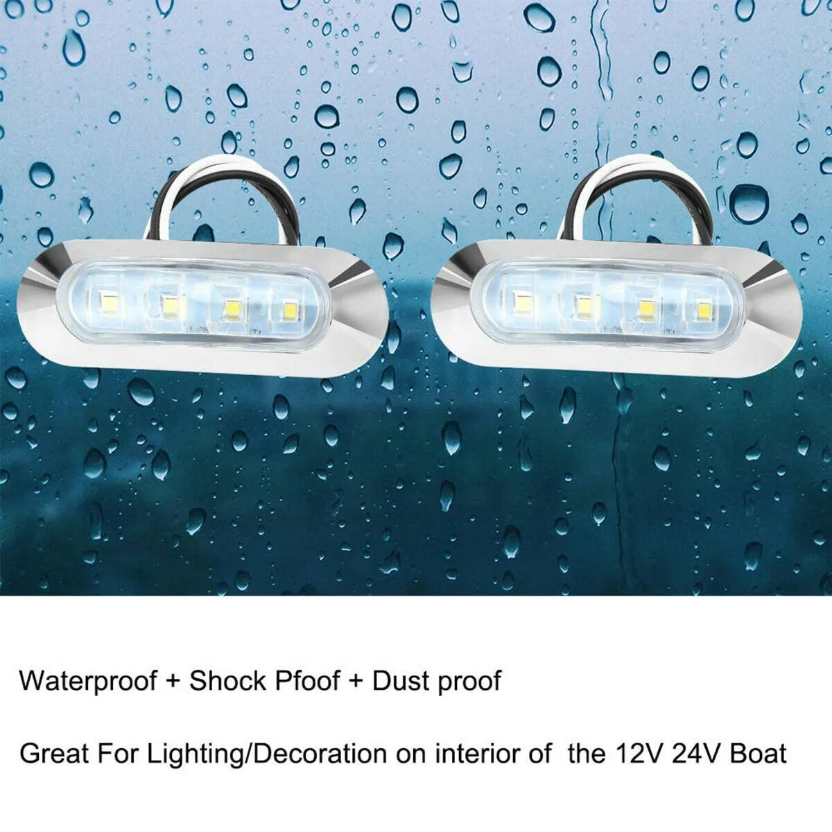 

1.5W LED Lights Marine Accessories Boat Cabin Deck Courtesy Lights Light