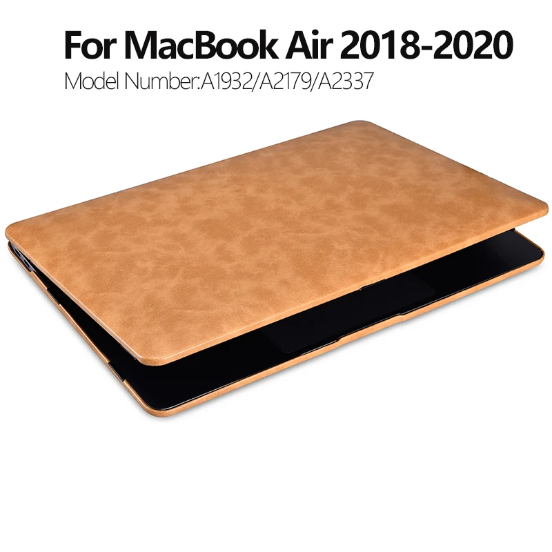 Кожаный чехол-книжка для Apple Macbook Air 13 чехол M1 2020 A2179 A1932 A2337 высококачественный