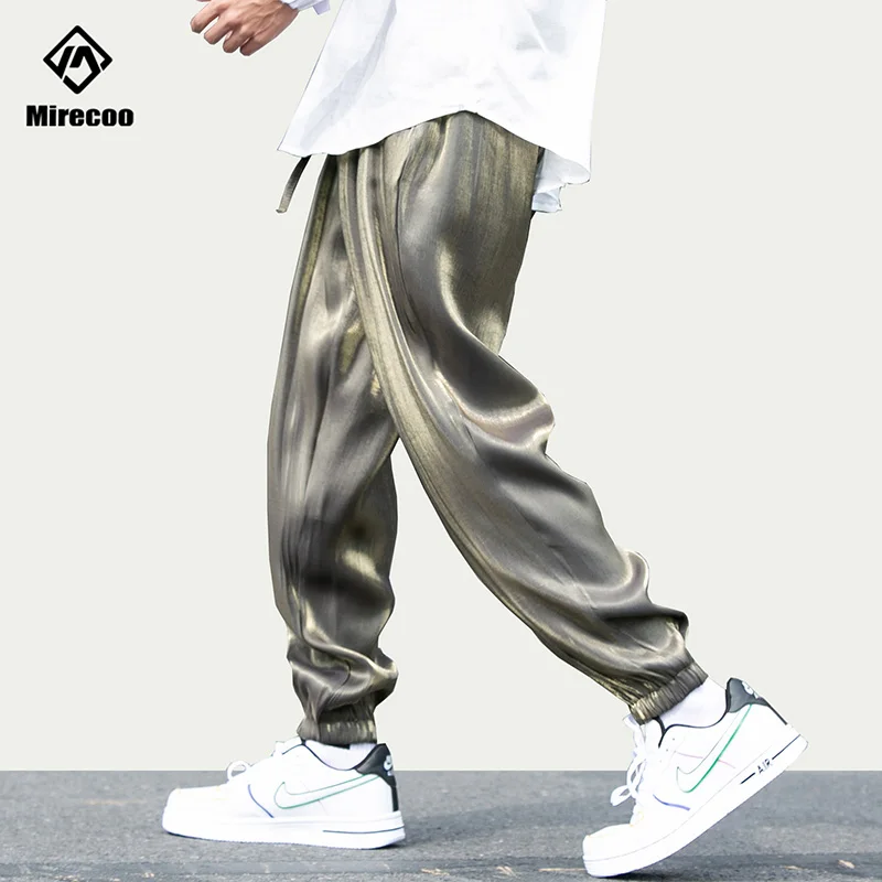 

Брюки мужские из вискозы, яркие тренировочные штаны в стиле хип-хоп, Джоггеры в стиле Харадзюку, модные повседневные тренировочные штаны, ул...