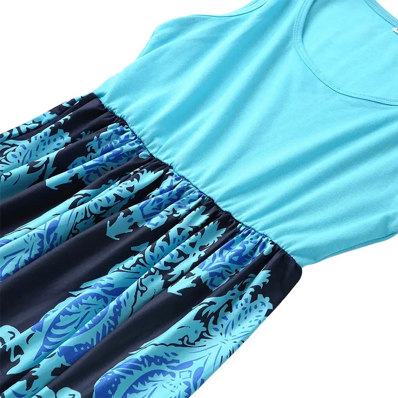 

2021 Mommy And Daughter Matching Clothes Summer Fashion Print Baby Girl Clothes Mom And Daughter Dress Family Matching Outfits