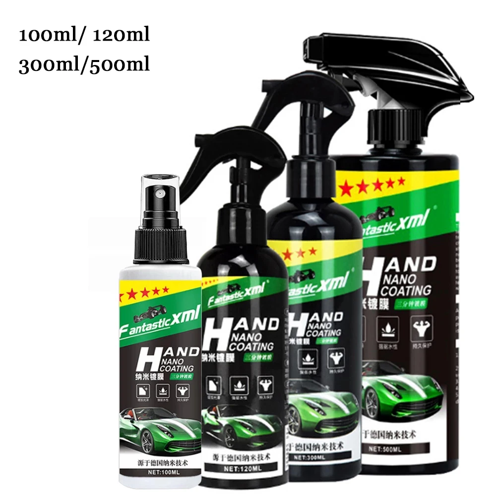 

Nano Ceramic Car Coating Auto Detailing Products Liquid Spray Polish Wax Film Paint Care Protector Kit Accessories 100ml-500ml