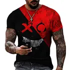 Футболка Xoxo мужская с 3D-принтом, модная повседневная спортивная рубашка, футболка оверсайз с круглым вырезом, лето 2021