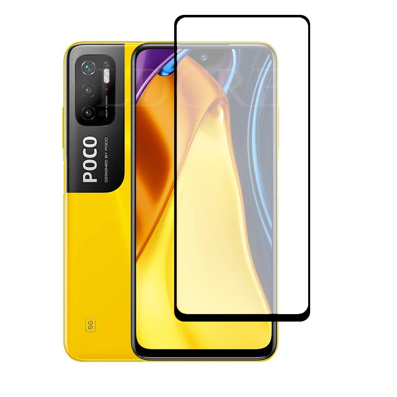 Cristal de pantalla completa para Xiaomi Poco M3 Pro 5G, cristal para c&aacute;mara, lente para Xiaomi Poco M3 Pro 5G, 2 uds.-1