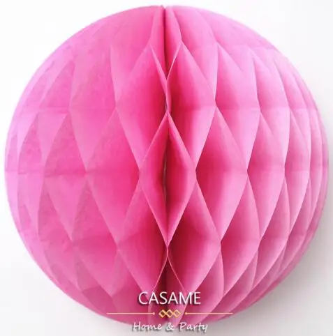 pink Мяч с бумажными сотами Цветок фонарь свадьба ребенок день рождения украшение детский душ соты шары фонарь s Декоративные - Цвет: pink