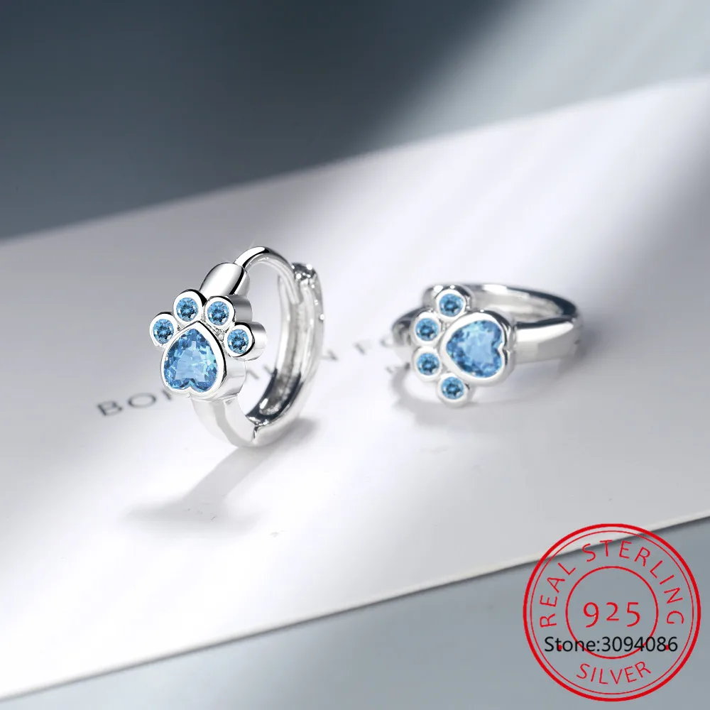 

Женские серьги-кольца из серебра 925 пробы, с кристаллами
