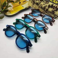 johnny depp lemtosh sunglasses blue night vision glasses protective gears sun glasses polarized lens drivers goggles with box