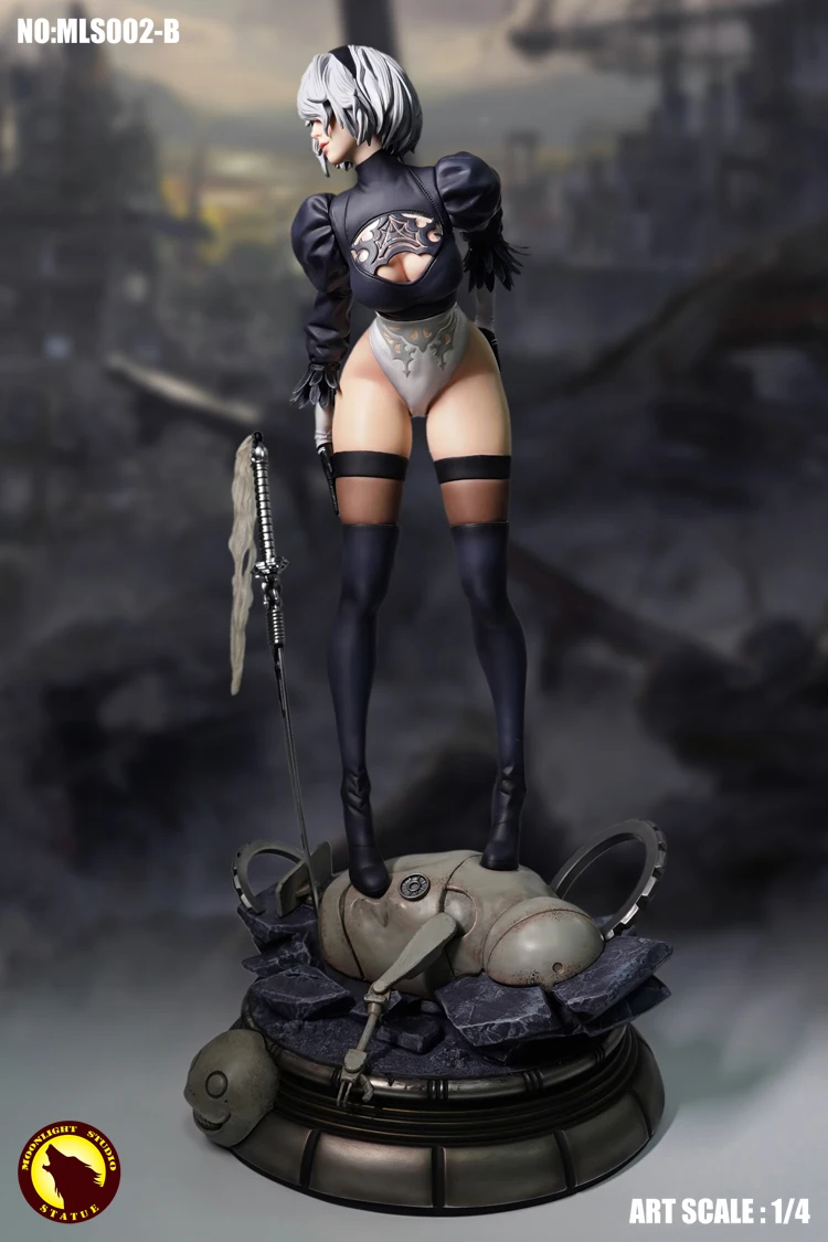 MLS002 1/4 PS4 игровой НИР автоматов 2B YoRHa № 2 Тип статуя фигурку Модель 51 см для любителей подарки