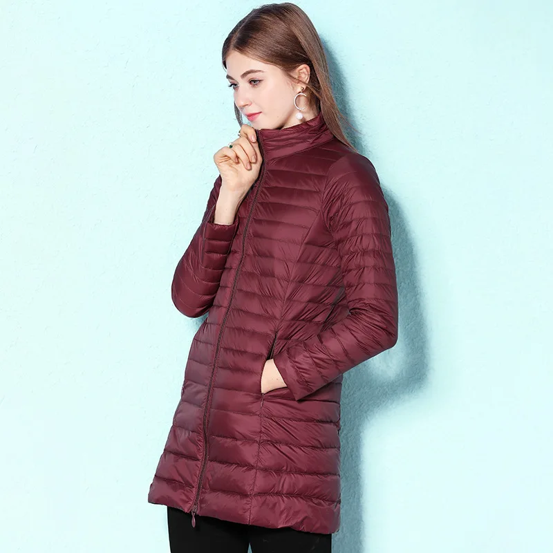 2019 зимняя Двусторонняя куртка теплый двухсторонний тонкий пуховик на белом