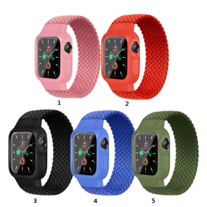 

Braided Solo Loop For Apple Watch band 44mm 40mm 42mm 38mm Fabric Nylon Elastic Belt Bracelet iWatch Series 3 4 5 SE 6 Strap