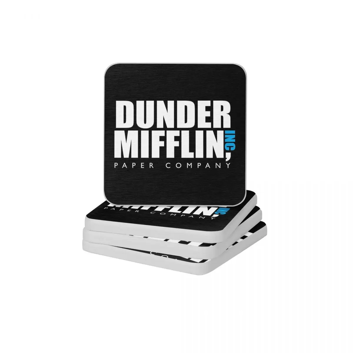 Офис Dunder Mifflin в BW диатомит земля квадратная круглая подставка