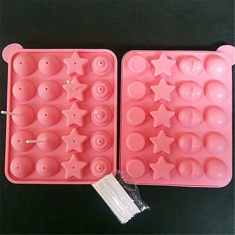 1 шт. Экологичные силиконовые торт Поп Плесень Кекс леденец плесень палочки