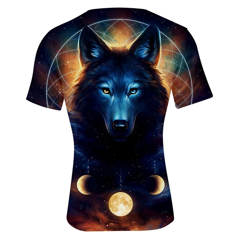

2021 new summer new men's and women's casual short-sleeved top round neck 3D-printed T-shirt