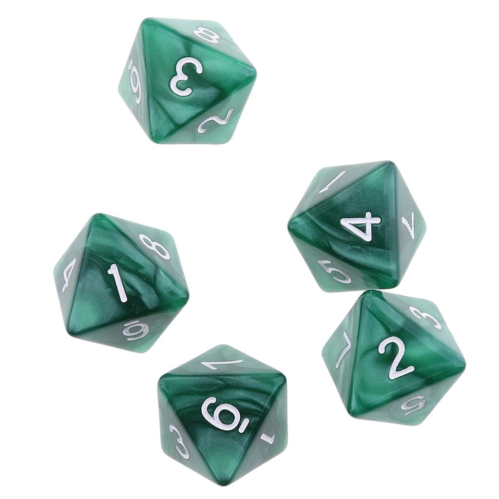 10pcs 8 Sided Dice D8 Polyhedral Dice for Party Table Games Gaming Dice Birthday Parties Board Game